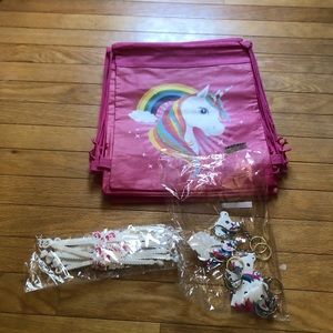 Unicorn sling bag 10 pack , keychain,Bracelet